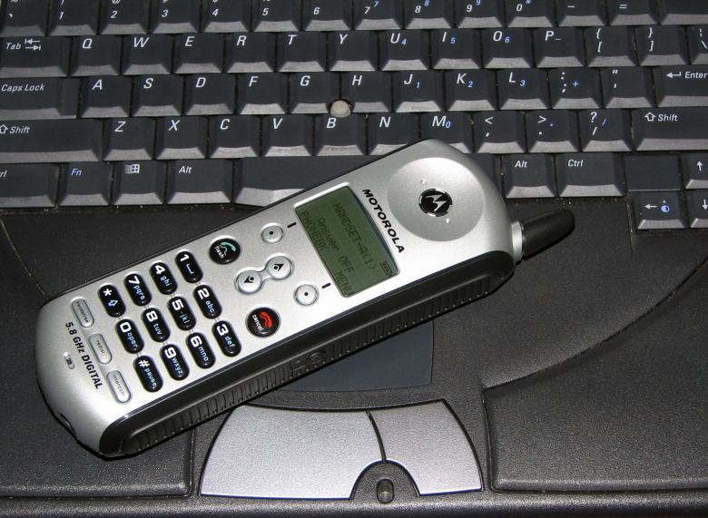 Free stock image of Phone on keyboard created by james thomas