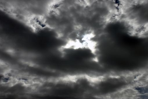 Free Stock Photo of Dark cloudy sky