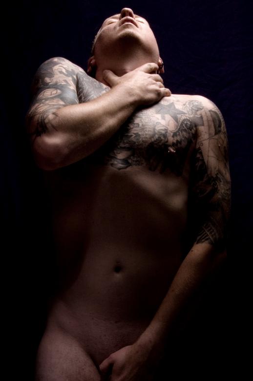 Free stock image of dark self-portrait created by Jesse Jones