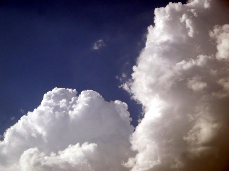 Free stock image of Puffy clouds created by rayudu