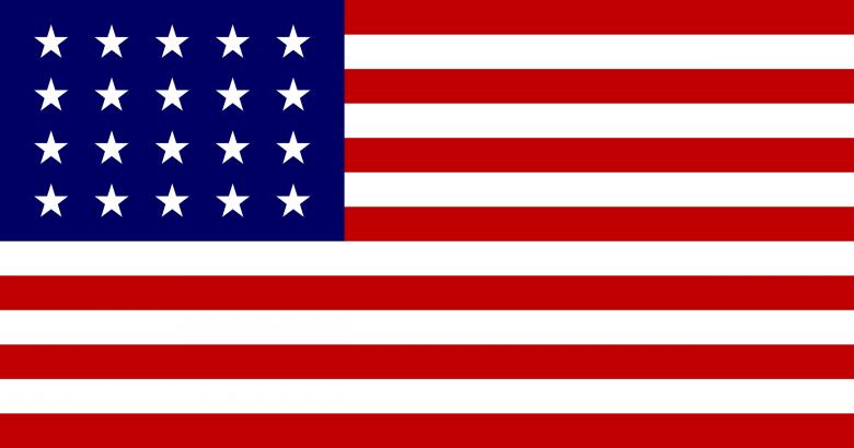 Free stock image of 20 Star United States flag created by Michael  Benner
