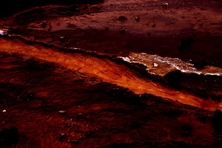 Free stock image of fake lava stream created by Bjorgvin