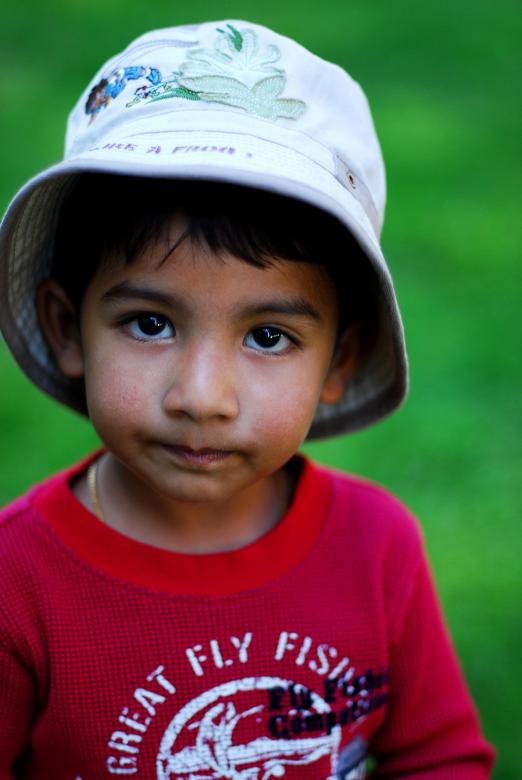 Free stock image of Young boy with a hat created by Ajith