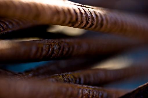 Free Stock Photo of Rusted metal bars