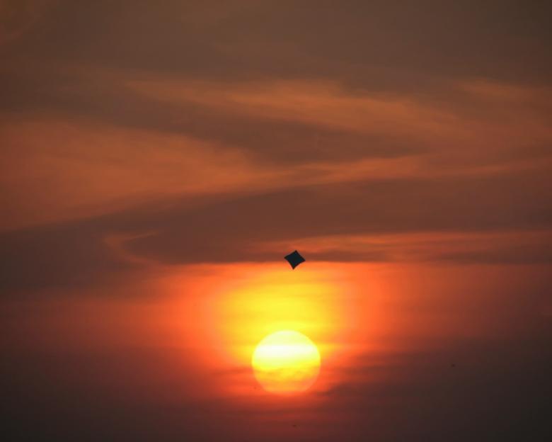 Free stock image of Flying high at sunset created by Nikhil Desai