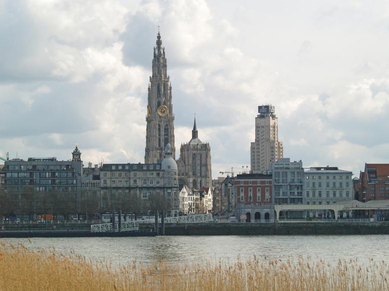 Free stock image of Antwerp Skyline created by Marc Aert