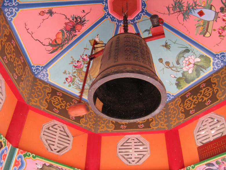 Free stock image of Ceiling bell in Asian temple created by Mary Mullan