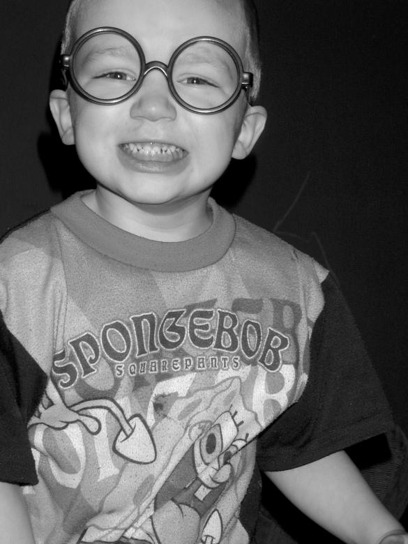 Free stock image of Child Close Up with Silly Glasses B&amp; created by David Hensen