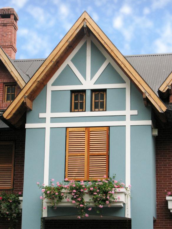 Free stock image of Light blue house created by Barbara Din