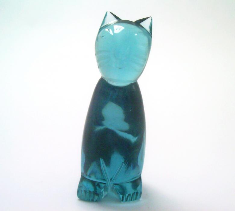 Free stock image of Blue glass cat created by homero chapa