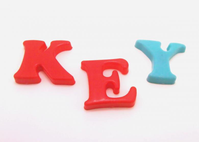 Free stock image of Plastic letters - Key created by homero chapa