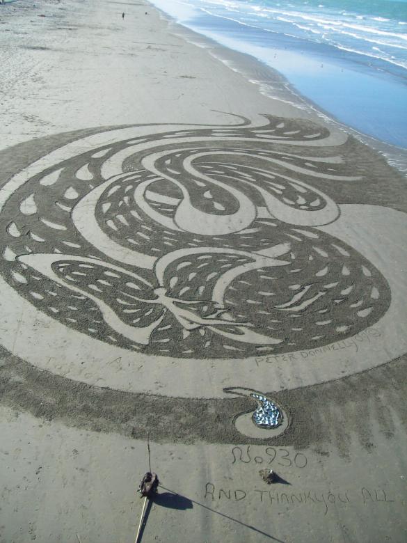 Free stock image of Sand painting created by Peter Alexander Robb