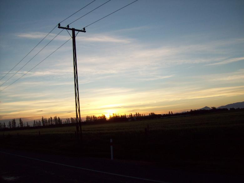 Free stock image of Dusk - canterbury Plains and hills created by Peter Alexander Robb