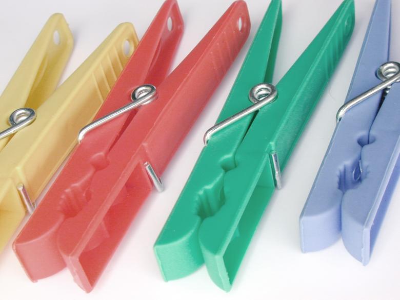 Free stock image of Plastic Pegs created by freeimageslive