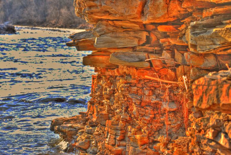 Free stock image of Golden cliff created by Brad