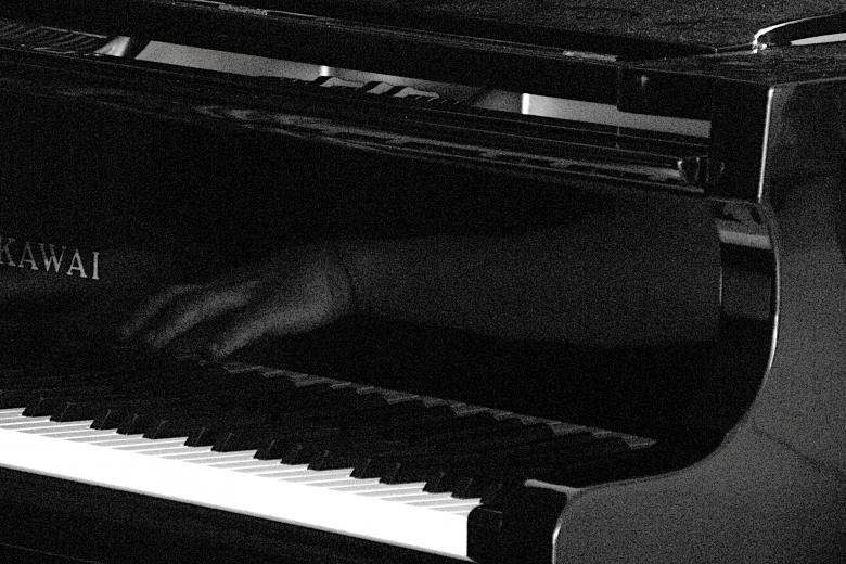 Free stock image of Piano with hand reflection created by Furio Franceschinel