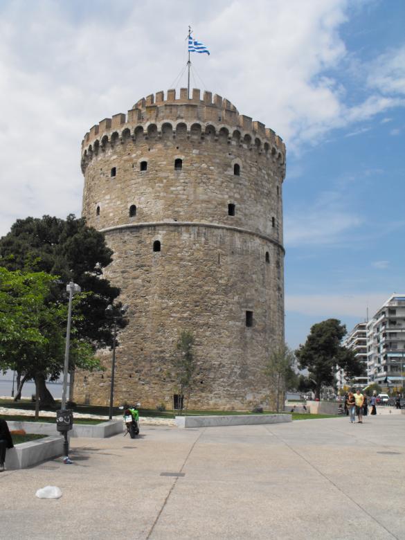 Free stock image of White tower in Salonica created by Yuliy Ganev