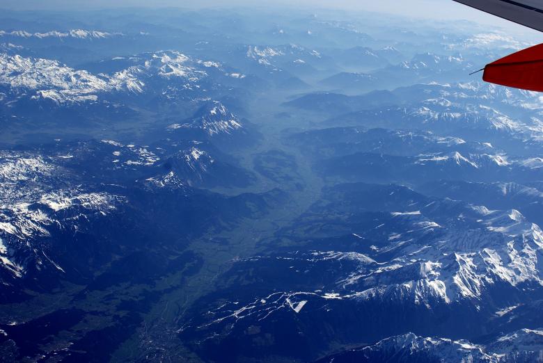 Free stock image of Blue Alps Aerial View created by Hristo Hristov