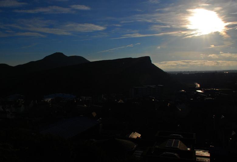 Free stock image of Arthurs Seat Silhouette created by Muzz