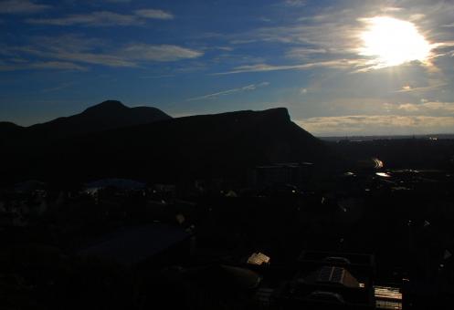 Arthurs Seat Silhouette - Free Stock Photo