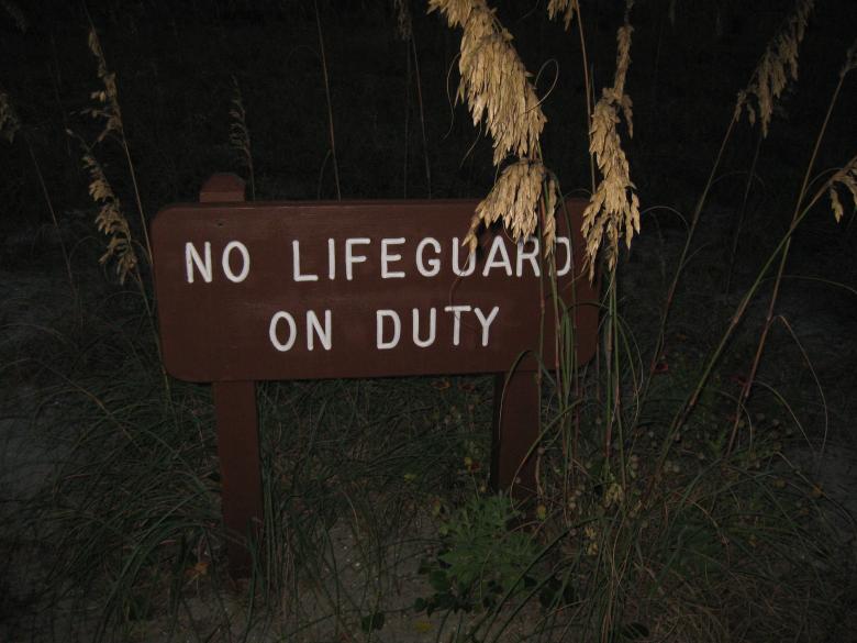 Free stock image of No lifeguard on duty! created by John Boker