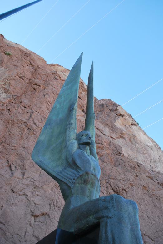 Free stock image of Statue at Hoover dam dedication created by James Beattie