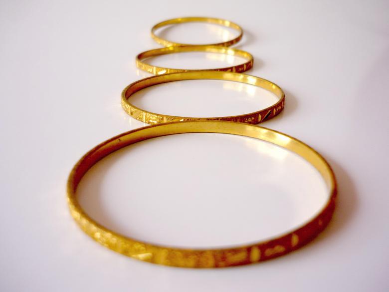 Free stock image of Gold Bangles created by Bilal Aslam
