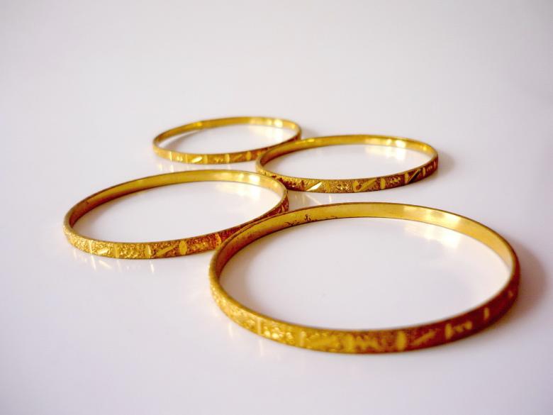 Free stock image of Gold Bangles created by Bilal Aslam