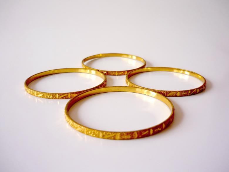 Free stock image of Gold Bangles created by Bilal Aslam