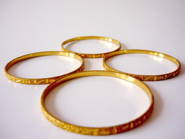 Free stock image of Gold Bangles created by Bilal Aslam