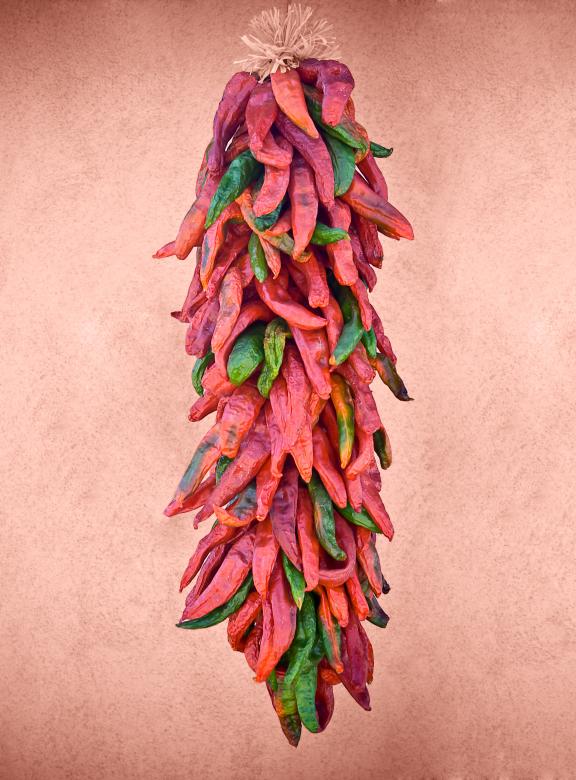 Free stock image of Hanging chilis created by James Stewart