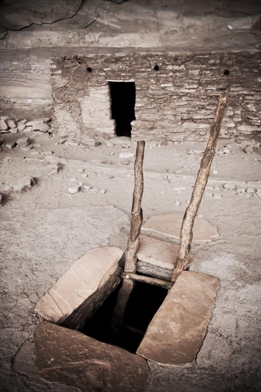 Free stock image of Full kiva entrance created by James Stewart
