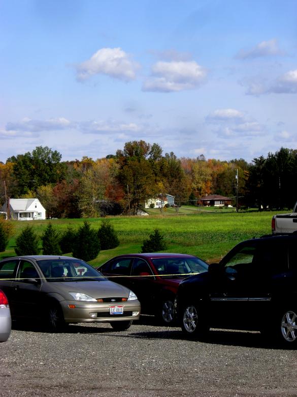 Free stock image of Autumn Skyline w. parking lot created by Brian