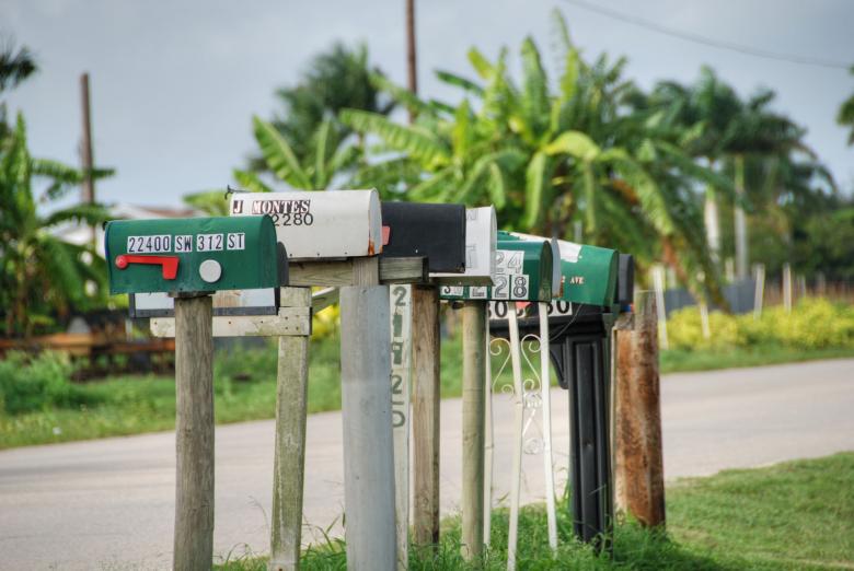 Free stock image of Postboxes, Florida, January 2007 created by Giovanni Gagliardi