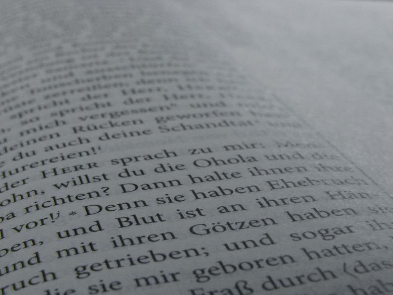 Free stock image of Bible Page created by Stefan Giuliani