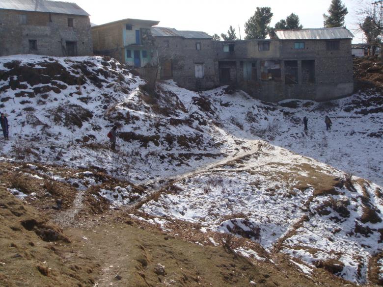 Free stock image of Snow on hills created by Ali Haider