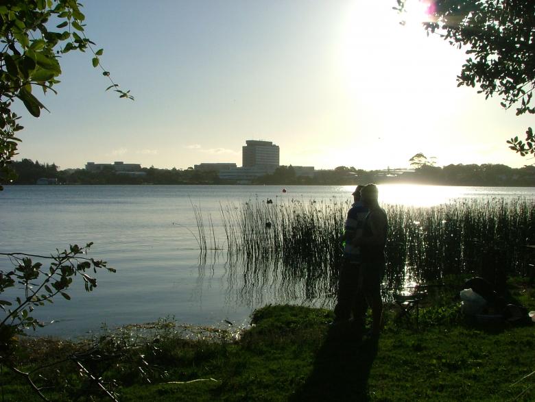 Free stock image of Fishing Silhouette Lake created by James Walton