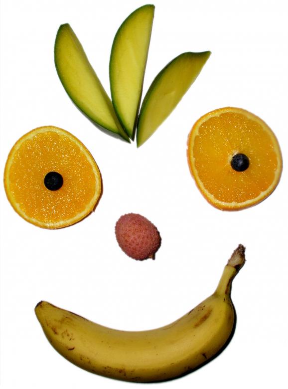 Free stock image of Fruit face smiling created by klarissa meyers