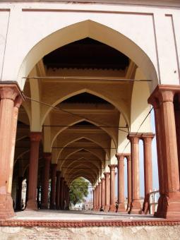 Free Stock Photo of Lahore shahi fort columns