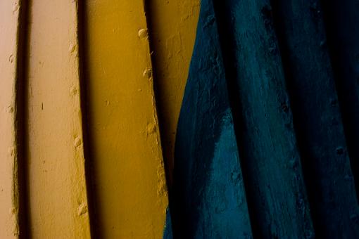 Free Stock Photo of Yellow and blue wood