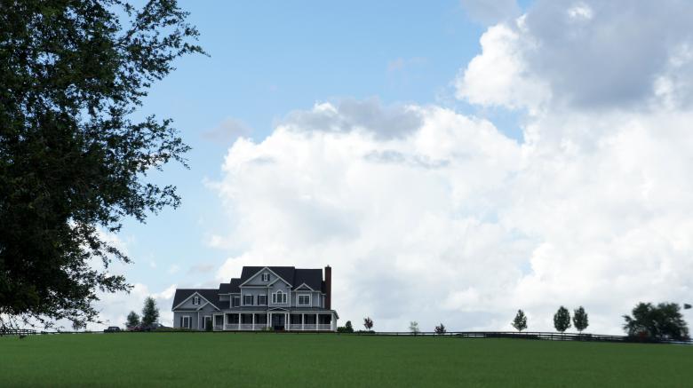 Free stock image of Farmhouse on the hill created by Thom Parkin