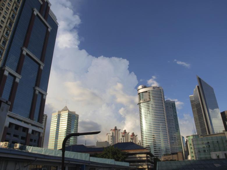 Free stock image of Makati buildings created by Ed Davad