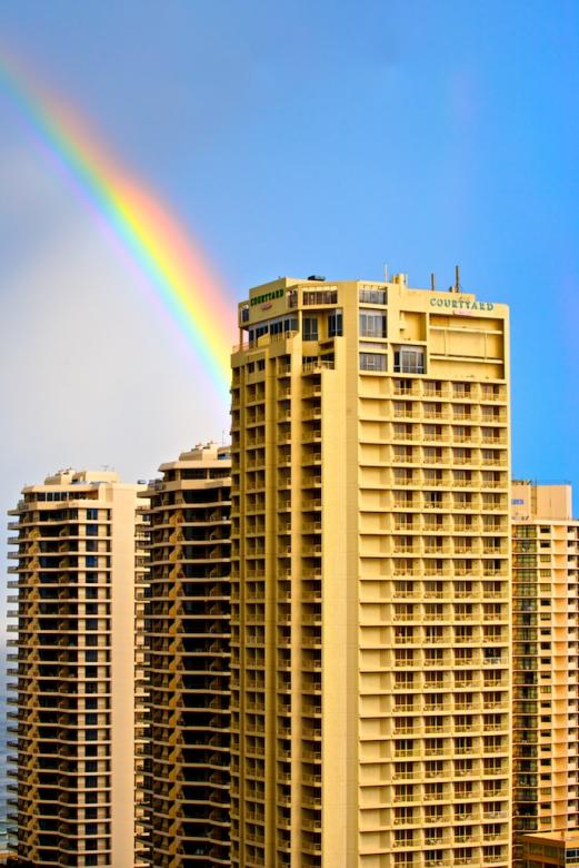 Free stock image of Surfers Paradise Rainbow created by zenn maar