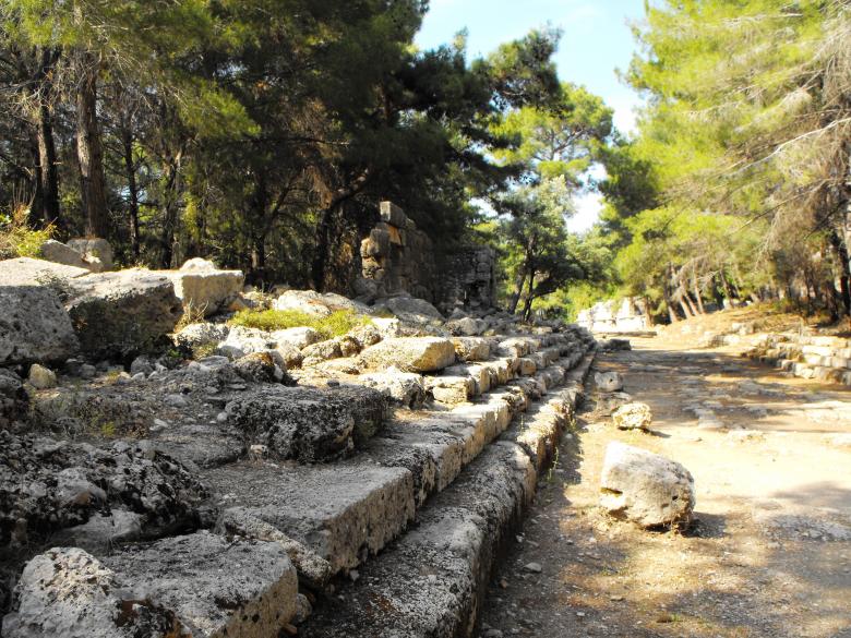 Free stock image of Main street in ancient Phazelis created by Yuliy Ganev