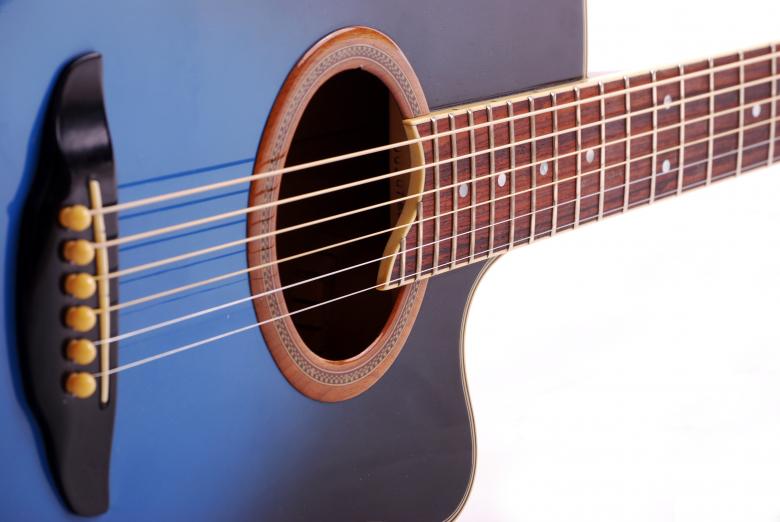 Free stock image of Blue Guitar created by Peter Tompkins