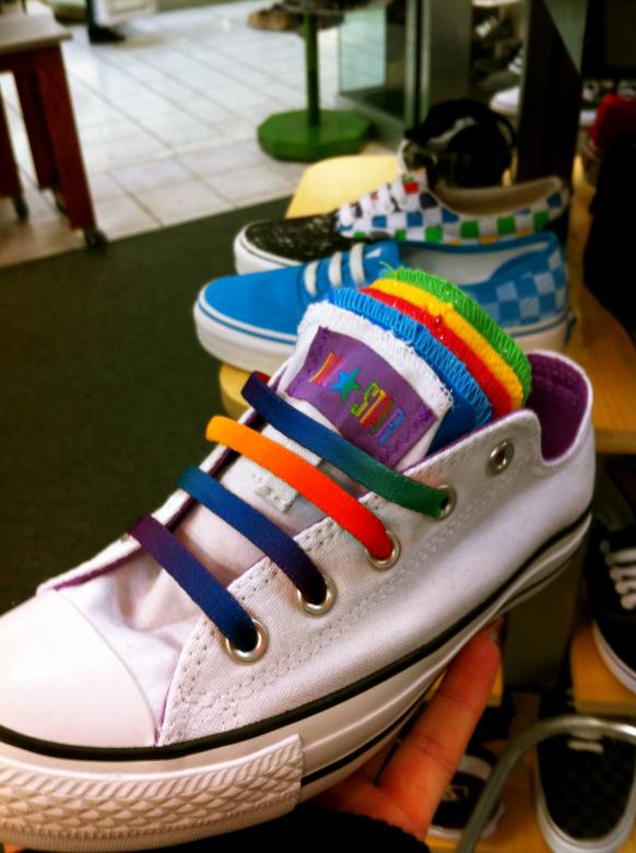 Free stock image of Rainbow Converse created by Trent Ellingsen