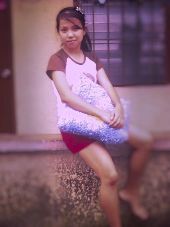 Free stock image of Jenny and the Pillow created by Mhelorie Espiritu