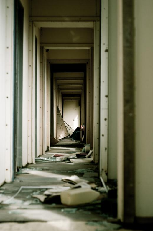 Free stock image of Abandoned Hallway created by Bjorgvin