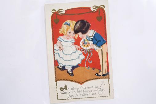 Vintage Valentine Card - Free Stock Photo