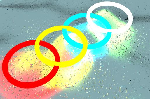 Colour rings on the wave - Free Stock Photo